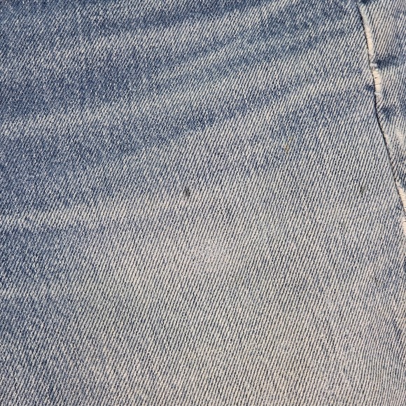 Levis 501 Jeans Womens Made in USA Blue Straight Button Fly Distressed 26x28 - Picture 12 of 16